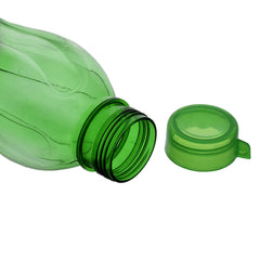 Heart Home Plastic 18 Pieces Aqua Fridge Water Bottle With Lid (1000Ml, Green)- Heart3526