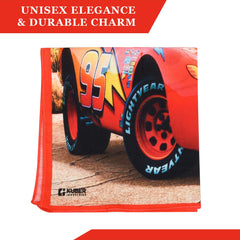 Kuber Industries Disney Car Handkerchiefs | Cotton Handkerchiefs for Boys | Handkerchiefs for Girls | Rumal for Boys & Girls | Hankies for Gifting | Gentle on Skin | Pack of 6 | Red