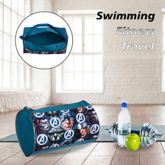 Heart Home Marvel Avengers Gym Bag | Polyester Duffle Bag for Travel | Sport Fitness Bag | Yoga Sport Bag | Sports Gym Bags | Travel Handbag | Handbag for Men | Blue