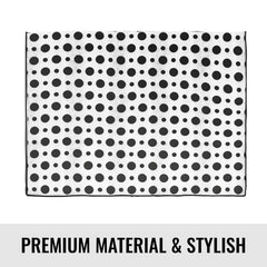 Kuber Industries Clothes Organizer For Wardrobe (Pack of 12) - Storage Organizer For Saree | Shirts | Salwar Suit - Dress Organizer For Wardrobe - Saree Covers With Zip (Polka Dots) (Black and White)