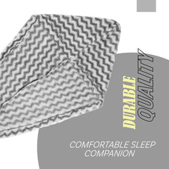 Heart Home Hair Wrapper | Hair-Drying Towel | Hair Bathrobe for Women & Girls | Hair Dry Cap Bath Towel | Microfiber Hair Turban Towel | Quick Absorbent Hair Towel | Zig Zag | Gray
