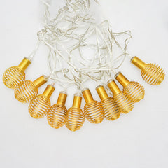 Heart Home Diwali Lights | Diwali String Light For Décor | Lights for Christmas | Lights for Navratri | Lights for Party | Lights for Indoor & Outdoor | Spiral String Lights | Golden