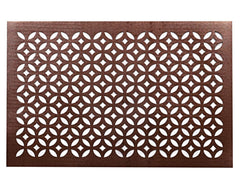 Kuber Industries Embossed Design PVC 6 Pieces Dining Table Placemat Set (Brown) - CTKTC045891