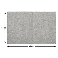 Heart Home Multiuses Jute Table Placemat for Kitchen, Dining Table Set of 6 (Grey)