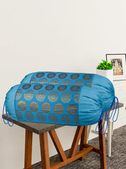 Heart Home Bolster Covers | Polyester Bolster Cover Set | Diwan Bolster Cover Set | Bolster Pillow Cover | Banarasi Gola Masand Cover | 16x32 Inch | Pack of 4 | Multicolor