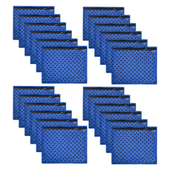 Heart Home Saree Cover | Clothes Storage Bag | Single Packing Saree with Zip Closure | Wardrobe Organizer | Cloth Stoarge Organizer | Dot Design | Pack of 24 | Blue