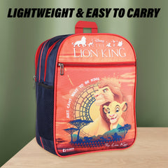 Heart Home Disney The Lion King School Bags | Kids School Bags | Student Bookbag | Travel Backpack | School Bag for Girls & Boys | School Bag with 3 Compartments | Orange