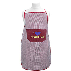 Kuber Industries Checkered Design Cotton 3 Pieces waterproof Apron with Front Pocket (Maroon, Brown & Red)-CTKTC29838
