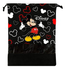 Kuber Industries Portable Travel Shoe Bags Dust-Proof Shoe Organizer Space Saving Storage Bags, Disney Print (Set of 18,Black & Grey & Pink) -HS_35_KUBMARTS18124