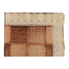 Heart Home 60"x90" Checkered Printed PVC Waterproof, Antislip & Wipe Clean Dinning Table Cover for 6 Seater (Brown)-HS43HEARTH25638