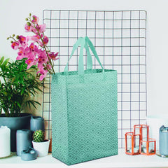 Heart Home Shopping Handbag | Grocery Handbag | Shopping Bag | Grocery Shopping Bag | Reusable Shopping Bags | Vegetable Bag | Eye-Print Carry Bag | Pack of 6 | Multicolor