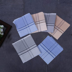 Heart Home Handkerchiefs | Soft Cotton | Hankies for Mans | Hankies for Boys | Small Check | Rumal for Mans | Boys | Wicking Sweat | Set of 24 | Multi
