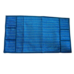 Kuber Industries Velvet Refrigerator Top Cover - Blue