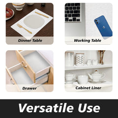 Heart Home Shelf Liner | Kitchen Cabinet Shelf Protector | Kitchen Liners for Cabinets and Drawers | Drawer Liner Mat | Check-Design Shelf Liner Roll | Cabinet Mat | 3 MTR | Transparent