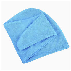 Heart Home Hair Wrapper | Hair-Drying Bathrobe Towel | Microfiber Towel | Quick Absorbent Hair Dry Towel | Hair Towel Wrap Cap | Salon Towel | Pack of 2 | Sky Blue
