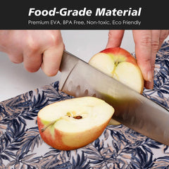 Heart Home Shelf Liner | Kitchen Cabinet Shelf Protector | Kitchen Liners for Cabinets and Drawers | Drawer Liner Mat | Leaf-Design Shelf Liner Roll | Cabinet Mat | 5 MTR | Blue