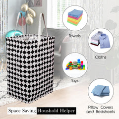 Heart Home Laundry Basket | Laundry Basket | Canvas Storage Bag with Handles | Clothes Basket for Home | Toy Storage Basket | 75 LTR | Large | Pack of 2 | Multicolor