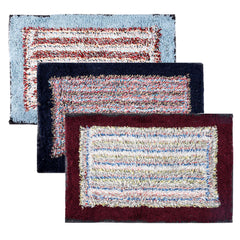 Kuber Industries Door Mat | Dust Trapper Mat | Door Entrance Mat | Anti-Skid Door Mat | Floor Mat for Home Entrance | Cotton Border Door Mat | Entryway Door Mat | Pack of 3 | Multi