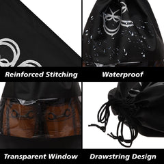Heart Home Shoe Cover | Travel Shoe Storage Bags | Non-Woven Storage Bag | Shoe Cover with Drawstring | Shoe Organizer with Clear window | Pack of 24 | Multi