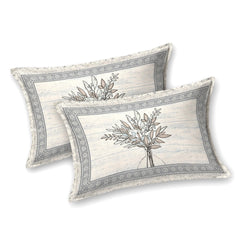 Heart Home Double Bedsheet with 2 Pillow Covers | 160 TC Premium Cotton Bedsheet for Double Bed | Bedsheet for Living Room-Home & Hotels | Photo Frame Tree | 100x108 Inch | Blue