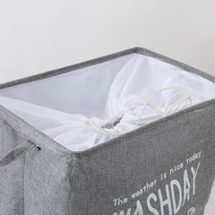 Kuber Industries Laundry Basket For Clothes|Foldable Laundry Hamper|Basket For Toys, Dirty clothes, Storage "45 LTR" (Grey)