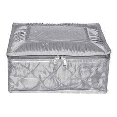 Heart Home Makeup Storage Bag | Vanity Organizer | Locker Makeup Kit | Cosmetic Organizer for Travel | Makeup Kit for Woman | 12 Detachable Pouch | Frill Jewellery Organizer | Gray