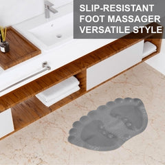 Heart Home Bath Mat | PVC Bathroom Mat | Shower Bath Mat | Foot Shape Bath Tub Mat | Foot Massager Mat | Anti-Skid Floor Mat | Shower Mat | Pack of 2 | Multi