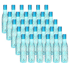 Kuber Industries BPA-Free Plastic Water Bottle|Leak Proof, Firm Grip, 100% Food Grade Plastic Bottles|for Home, Office, & Gym|Unbreakable, Freezer Proof, Fridge Water Bottle|Set of 6|Blue (Pack of 5)