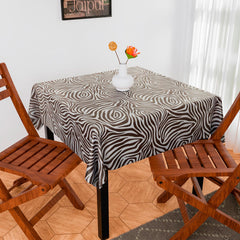 Heart Home Table Cover | Dining Table Cover | Center Table Cover | Reversable Table Cover for Kitchen Table | Coffee Cup Table Cover for Hall Décor | 54x54 Inch | Brown