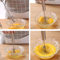 Heart Home Wire Churner|Steel Whisk Hand Blender|Cooking Egg Beater Mixer for Kitchen|Kitchen Utensil for Blending-Whisking-Beating & Stirring|13 Inch|Silver