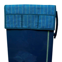 Kuber Industries Velvet Refrigerator Top Cover - Blue