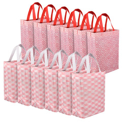 Kuber Industries Shopping Handbag | Grocery Handbag | Shopping Bag | Grocery Shopping Bag | Reusable Shopping Bags | Vegetable Bag | Carry Bag | Pack of 12 | Multicolor