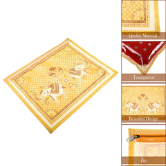 Heart Home Saree Cover | Clothes Storage Bag | Single Packing Saree with Zip Closure | Wardrobe Organizer | Cloth Stoarge Organizer | Elephant Design | Pack of 6 | Cream