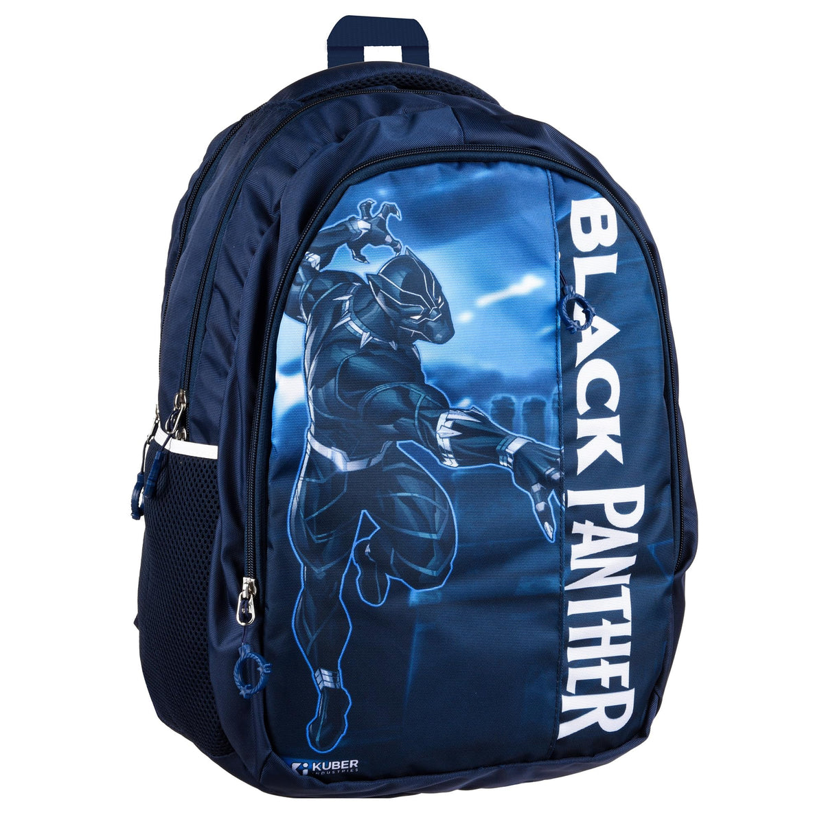 Heart Home Marvel Black Panther School Bags | Kids School Bags | Collage Bookbag | Travel Backpack | School Bag for Girls & Boys | School Bag with 5 Compartments | Include Bag Cover | Blue