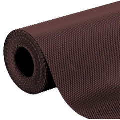 Kuber Industries Multipurpose, Waterproof, Anti Slip Diamond Textured Mat/Sheet for Kitchen Drawer, Cupboard Shelf, Fridge, Bathroom Shelve -45X150 cm (1.5 Mtr,Brown)-KUBMART11698,Polyvinyl Chloride