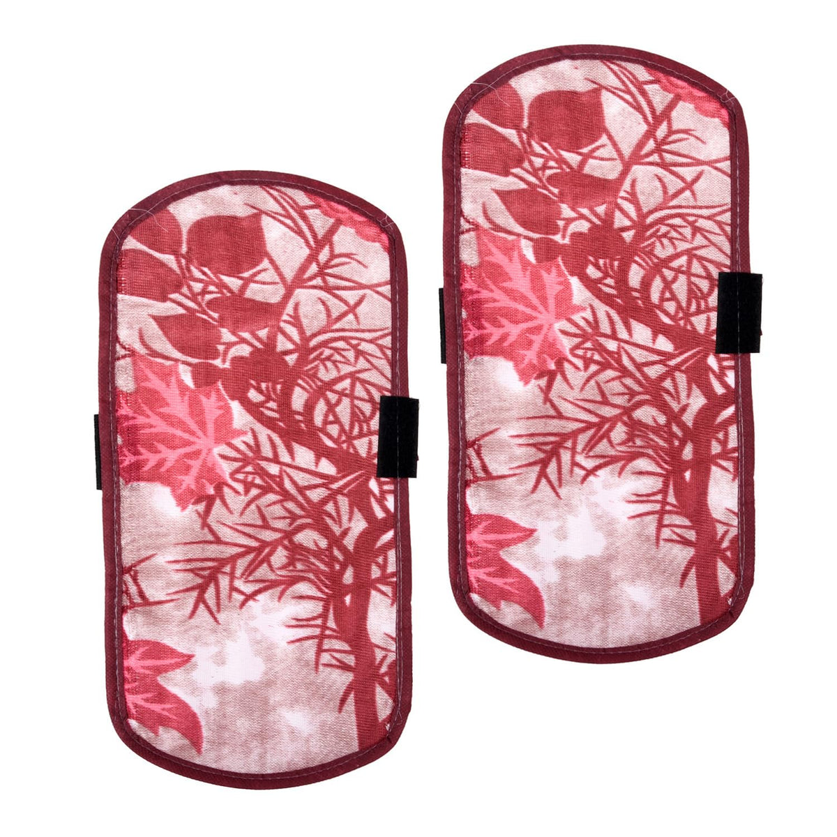 Kuber Industries Fridge Handle Cover | Refrigerator Handle Cover | Fridge Door Handle Protector | Fridge Door Handle Cover | Tree Kniting Fridge Handle Cover | 2 Piece Set | Maroon