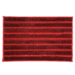 Heart Home Soft Cotton Blend Anti Slip 2 Pieces Door Mat 16"x24"(Brown & Maroon) CTHH05204