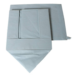 Kuber Industries Non-Woven Foldable Shirt Stacker|Cloth Wardrobe Organizer|Size 40 x 25 x 24 CM|Pack of 2 (Grey and Blue)