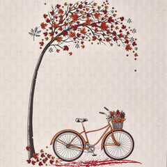 Heart Home Double Bedsheet with 2 Pillow Covers | 160 TC Premium Cotton Bedsheet for Double Bed | Bedsheet for Living Room-Home & Hotels | Photo Frame Cycle | 100x108 Inch | Pink