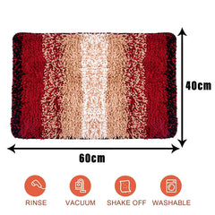 Heart Home Runner | Bedside Runner for Bedroom | Maroon Patta Home Decor Runner & Door Mat Combo | Anti-Skid Runner & Door Mat | Runner & Door Mat Set | Set of 2 | Cream