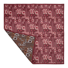 Kuber Industries Square D Print Both Sided Bed Server Food Mat (Magenta)