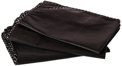 Kuber Industries Fabric Non Woven Saree Covers With Zip|Saree Covers For Storage|Saree Packing Covers For Wedding|Pack Of 3 (Black),W-35 Cm