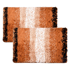 Heart Home Door Mat | Dust Trapper Mat | Door Entrance Mat | Anti-Skid Door Mat | Floor Mat for Home Entrance | Golden Patta Rainbow Mat | Entryway Door Mat | Pack of 2 | Cream