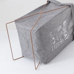 Kuber Industries Laundry Basket For Clothes|Foldable Laundry Hamper|Basket For Toys, Dirty clothes, Storage "40 LTR"-Pack of 6 (Grey)