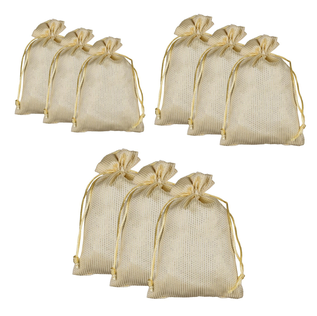 Heart Home Potli|Jari Silk Wedding Potli|Drawstring Closure Potli|Wallet Potli|Christmas Gift Potli|Baby Shower Potli|Traditional Shagun Potli|S|M|L|Pack of 9|Multi