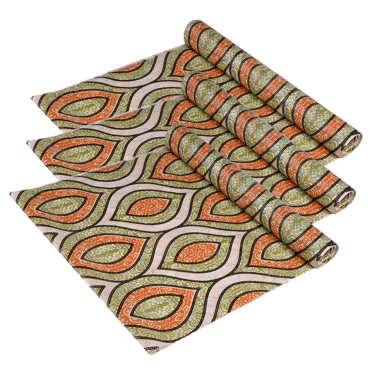 Heart Home Shelf Liner | Kitchen Cabinet Shelf Protector | Kitchen Liners for Cabinets and Drawers | Drawer Liner Mat | Zig Zag Gripper Shelf Liner Roll | Cabinet Mat | 3 MTR | Pack of 3 | Green