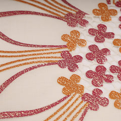 Heart Home Placemats | Placemats for Dining Table | Placemats for Kitchen | Table Placemats | Table Runner Mat | Multi Leaf Round Placemats | Dinner Mat | 6 Piece Set | Golden