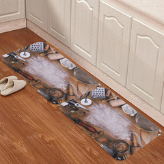 Homestic PVC Kitchen Floor Mat|Anti-Skid Backing|Mats for Kitchen Floor |Easily Washable|Idol for Home, Kitchen Entrance| CF-220816 | Multi
