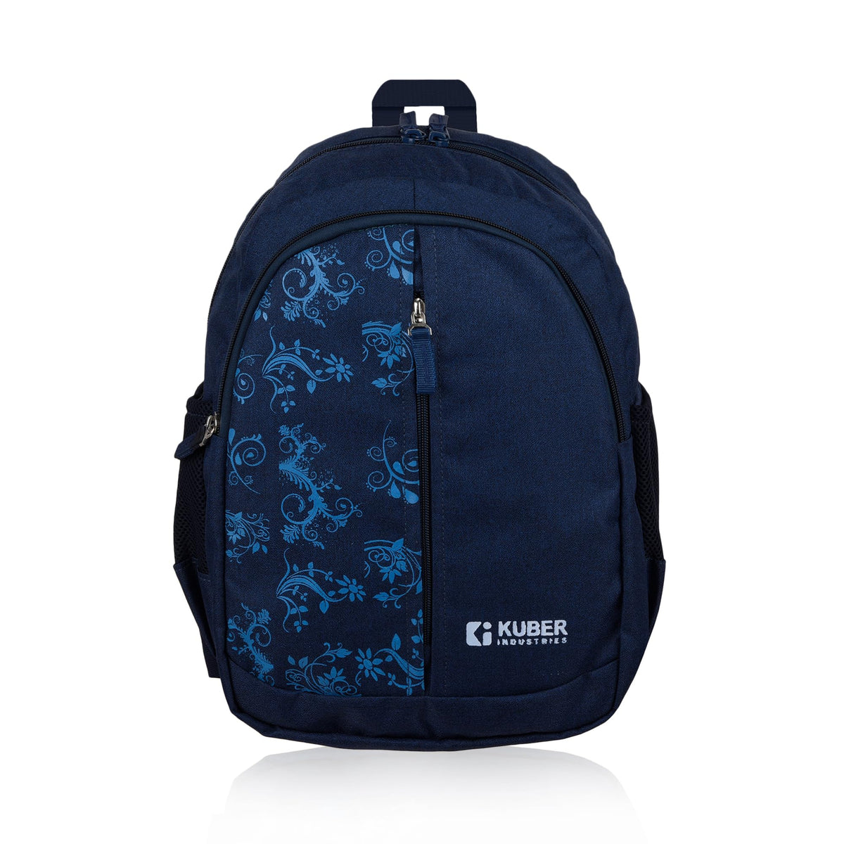 Heart Home Backpack | School Backpack for Kids | Collage Backpack | School Bag for Boys & Girls | 3 Compartments Mini Backpack | Half Print School Bag | Navy Blue