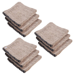 Heart Home Floor Cleaning Pocha | Plain Duster Cloth | Cotton Reusable Sweeping Cloth For Home | Kitchen | Large | 28x28 Inch | Pack of 9 | White